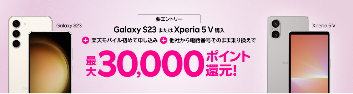 Android製品購入で30,000ポイント還元