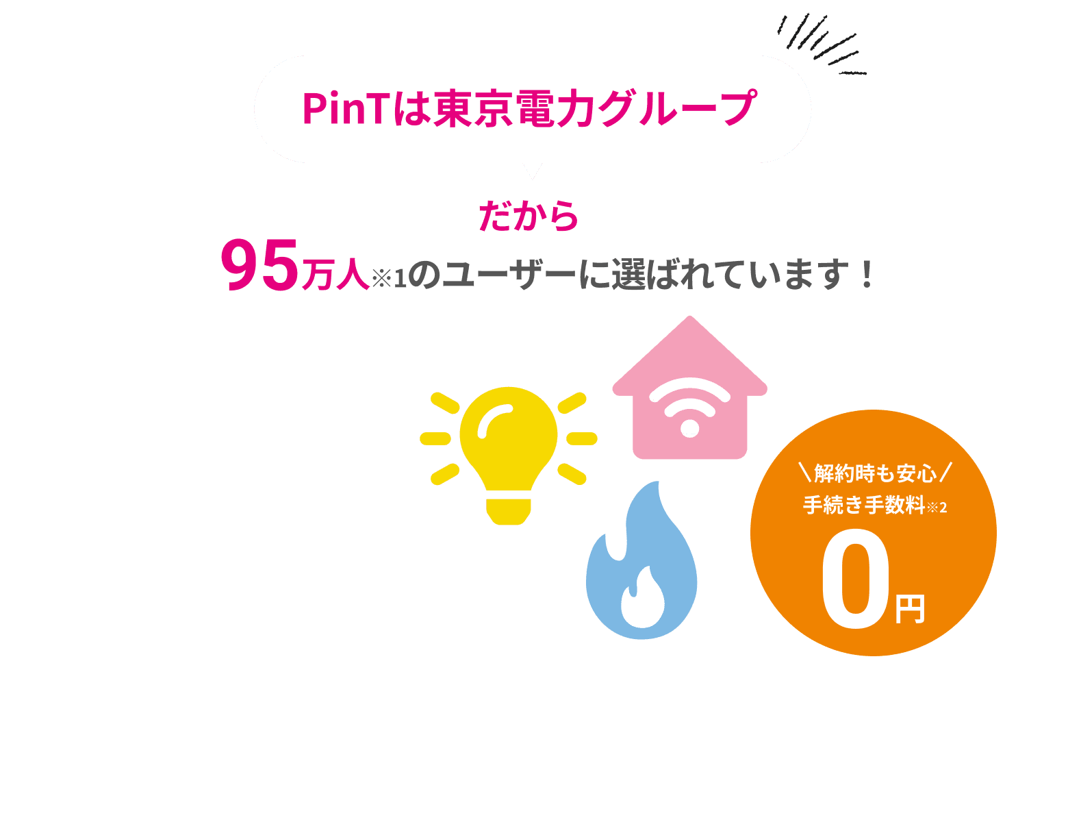 お引越し先のライフラインはPinTにおまかせ！